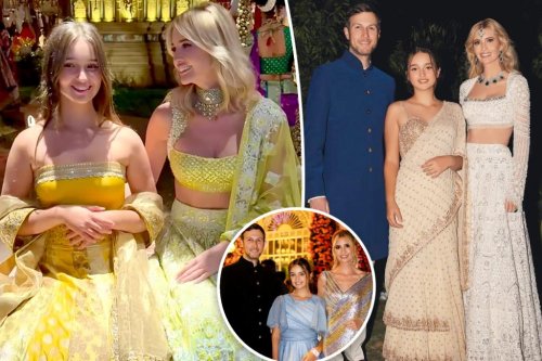 Ivanka Trump and daughter Arabella glitter in traditional Indian outfits at billionaire’s pre-wedding bash