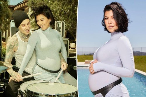 Pregnant Kourtney Kardashian Gives Glimpse Of Growing Baby Bump In ...