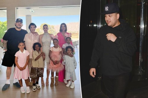 Rob Kardashian makes rare appearance in family Easter photo