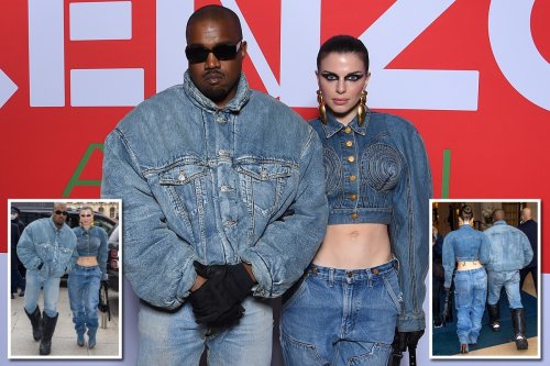 Kanye West and Julia Fox make red carpet debut in matching denim