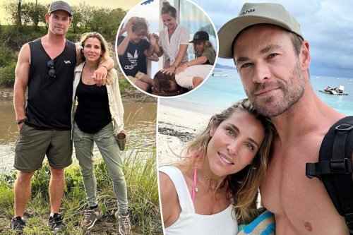 Chris Hemsworth, wife Elsa slammed over ‘violent’ birthday prank on son