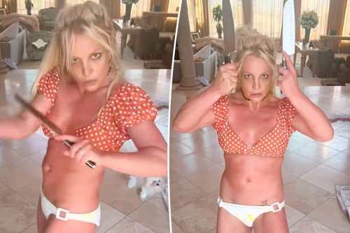 Britney Spears dances with knives in concerning video, later insists ‘they are not real’