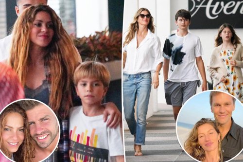 Newly single Shakira, Gisele Bündchen have GNO with their kids in Miami ...
