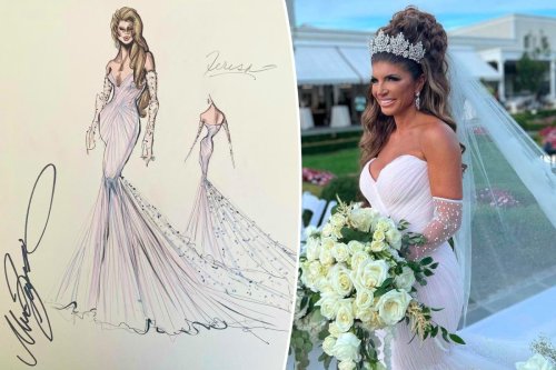 Teresa Giudice wears Mark Zunino gown and crystal tiara to marry Luis Ruelas