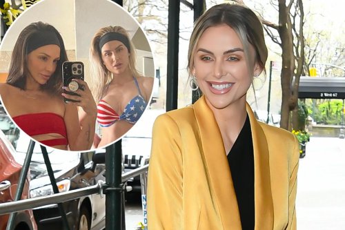 Lala Kent shows off boob job in a bikini while hanging with Scheana Shay