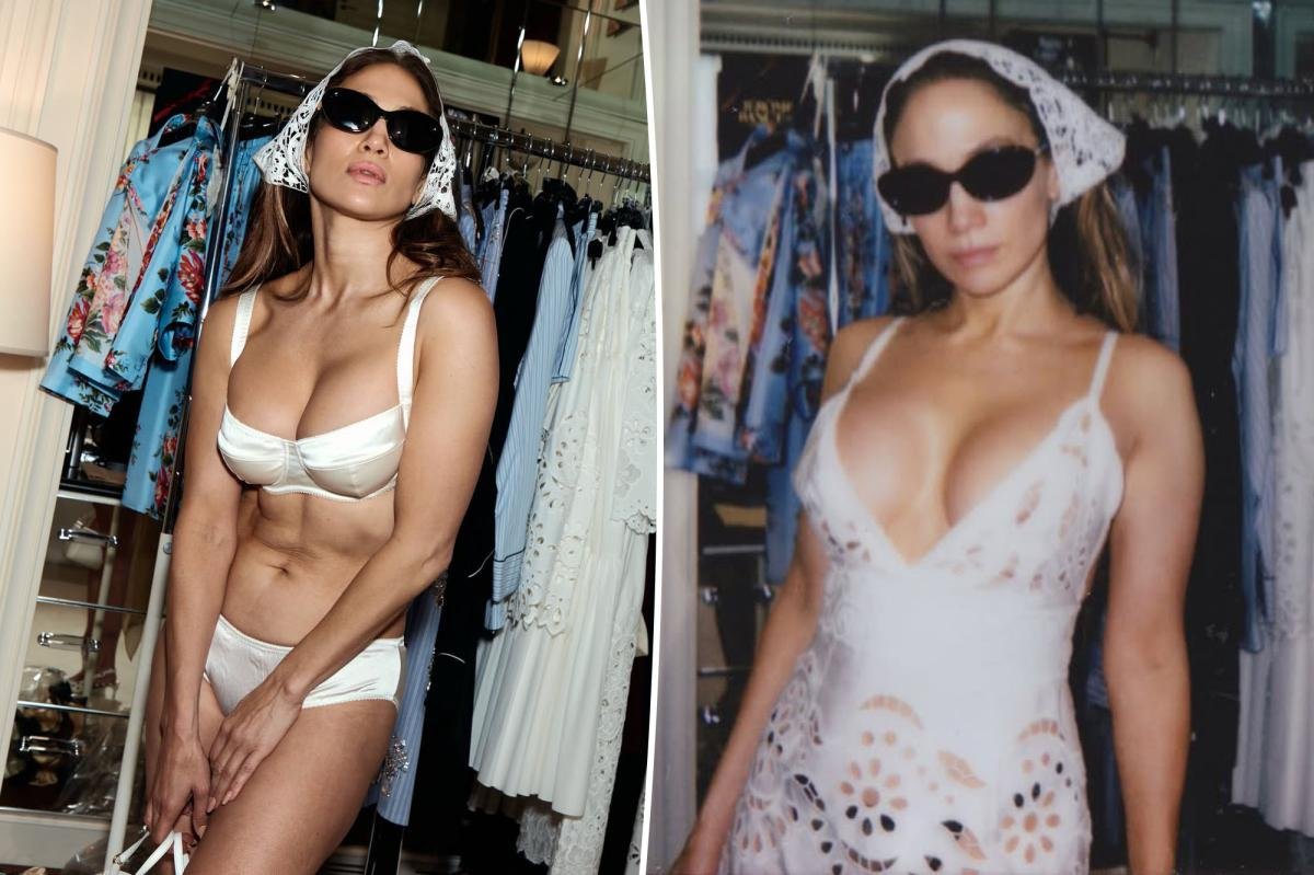 Jennifer Lopez embodies ‘Leo season’ in luxe lingerie