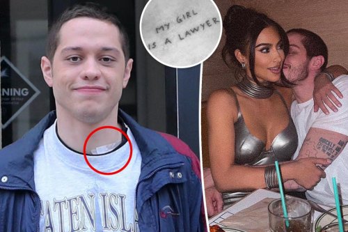 Is Pete Davidson removing his Kim Kardashian-themed tattoos?