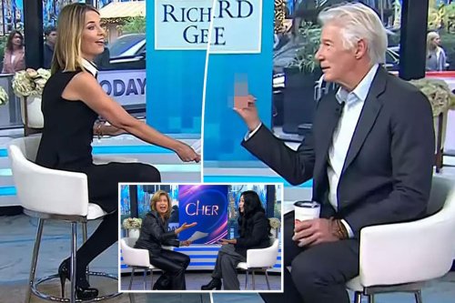 Richard Gere flips off Savannah Guthrie during live ‘Today’ interview a day Cher drops F-bomb on show