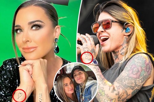 Fans think Kyle Richards and Morgan Wade have matching tattoos, rings
