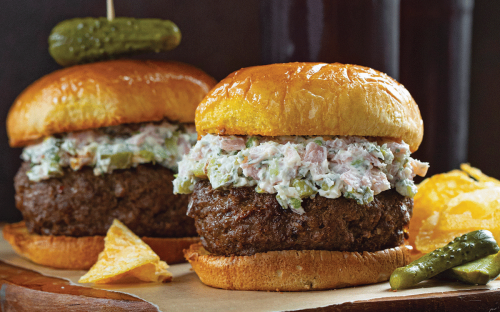 This Ooey-Gooey Dill Pickle Burger Will Be a Hit at Your Next Cookout