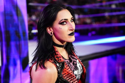WWE's Rhea Ripley 'Kills' Fans With Her Tattooed Body in Black Bikini