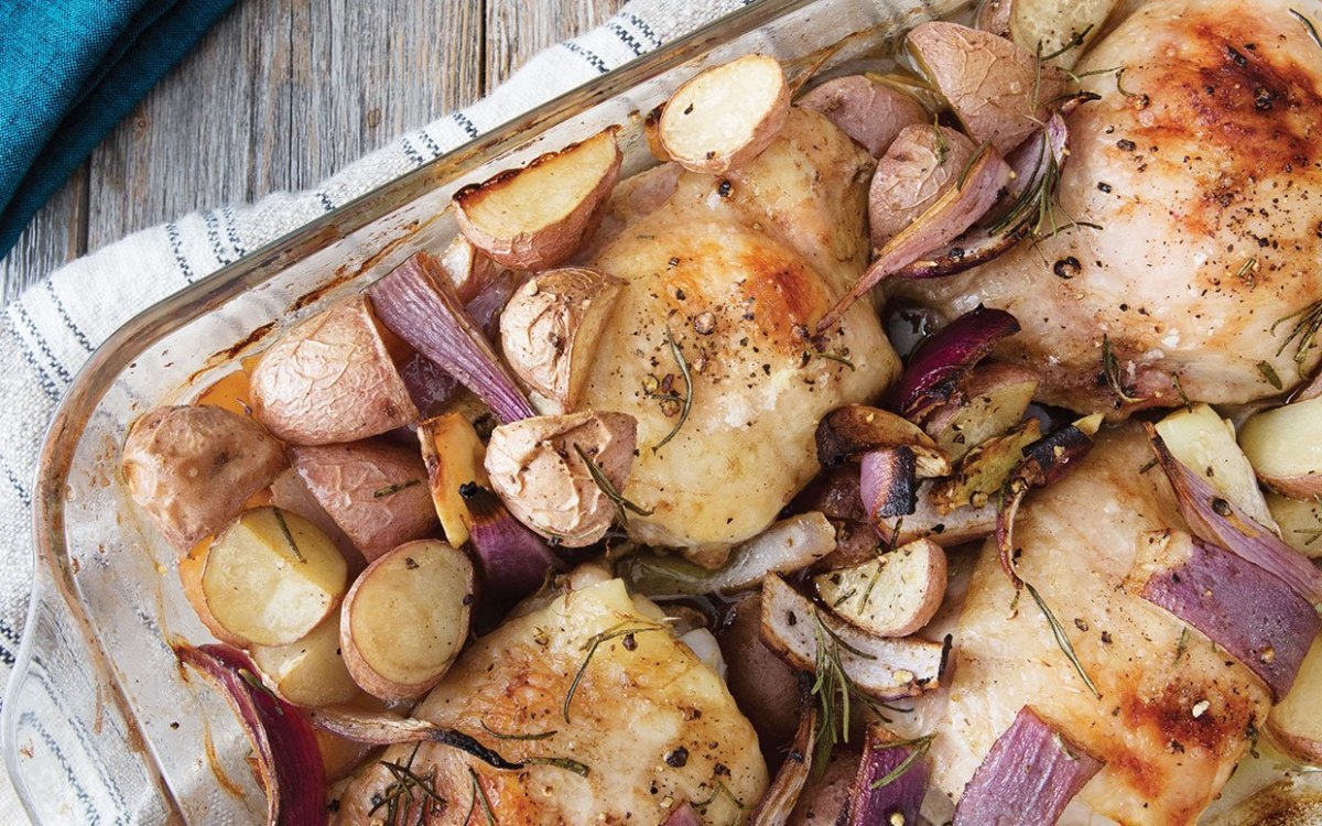 This Baked Chicken with Potatoes Recipe Tastes Like Fall on a Plate