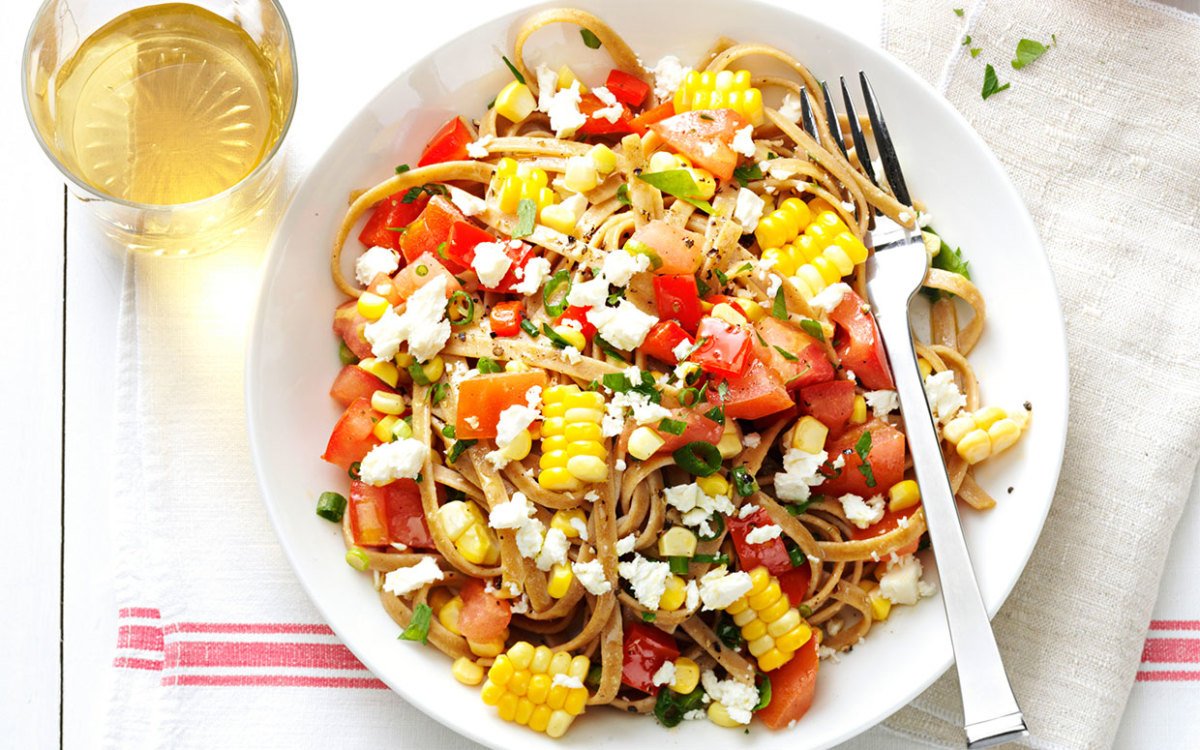 Fresh Corn and Tomato Fettuccine Is the Perfect Pasta Dish for Summer