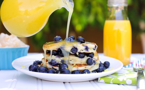 This Light and Fluffy Blueberry Buttermilk Pancake Recipe Will Bring a Burst of Lemony Sweetness to Your Morning