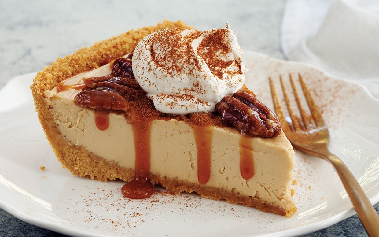 4-Ingredient Pecan Pie Cheesecake Is a No-Bake Thanksgiving Dessert to Be Thankful For