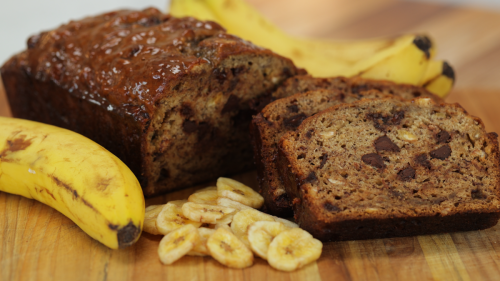 We Would Wake Up Every Day for This Double Banana and Chocolate Bread