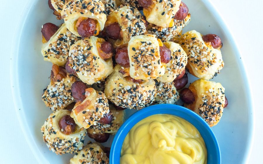 Everything-Spiced Cocktail Weenies with Mustard For the Win On National Pigs in a Blanket Day