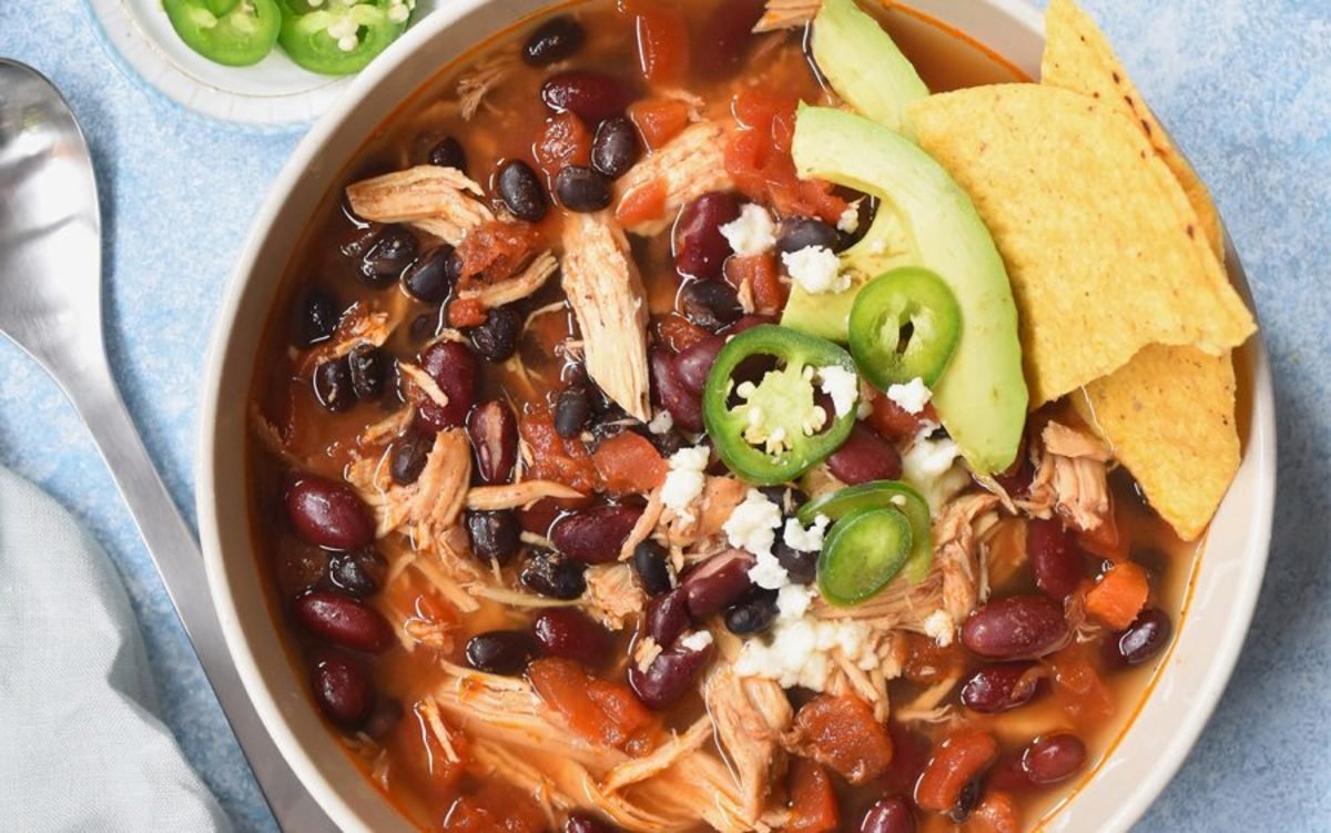 Beat the Winter Soup Blahs With Slow Cooker Chicken Enchilada Soup