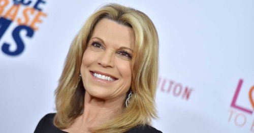 Vanna White Nails Hawaiian Fashion in Tropical Beach Look