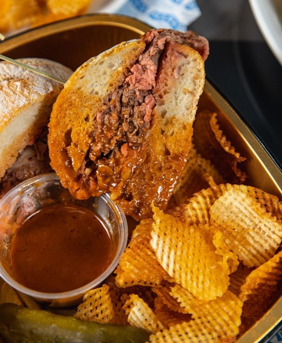 We'd Show Up to Any Super Bowl Party For Prime Rib French Dip Sandwiches