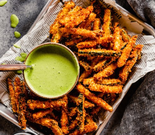 We Could Eat These Crispy Zucchini Fries with Green Goddess Sauce All Day, Every Day