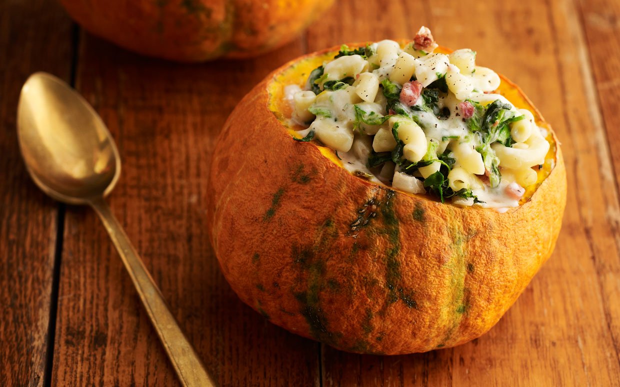 Oh My Gourd! You Have to Try These Cheesy Pasta-Stuffed Pumpkins