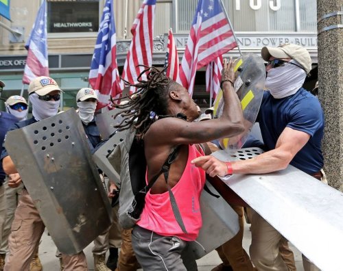 Violent White Supremacist Group Marched Through Boston Allegedly Attacking Black Activist