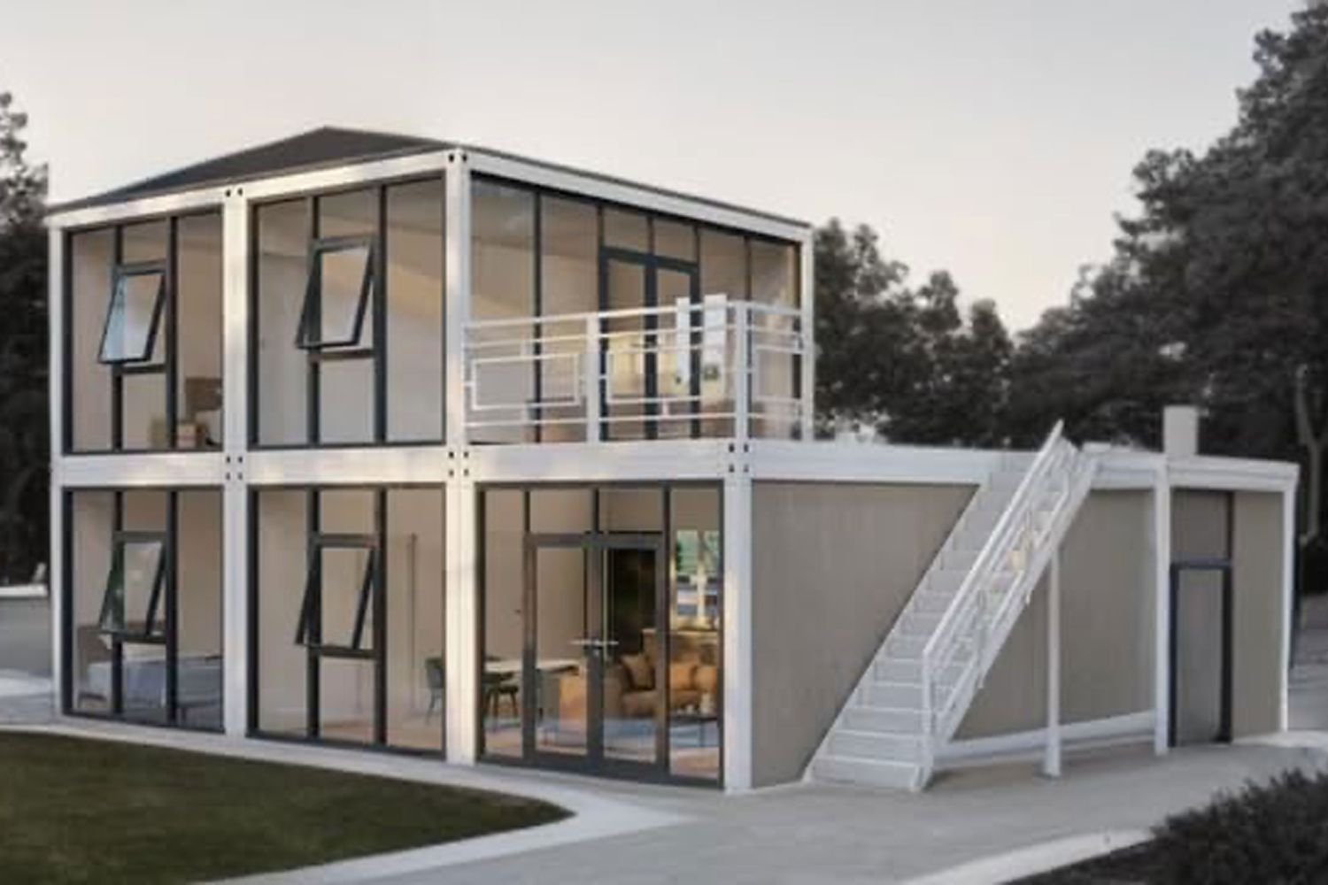 Amazon’s Latest Two-Story Tiny Home Costs Significantly Less Than the Average Home Its Size