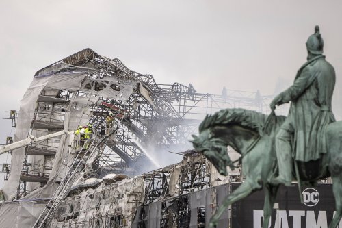 À Copenhague, les images de la désolation au lendemain de l’incendie de la Bourse