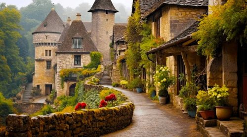 Savez-vous quelle icône des Années Folles a vécu dans ce superbe village médiéval aux deux châteaux ?