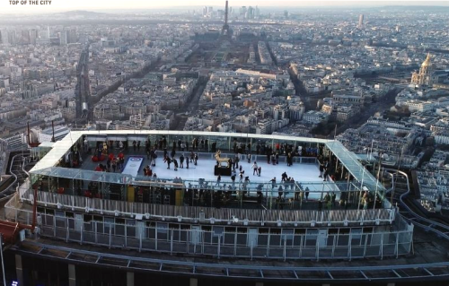 La plus haute patinoire de Paris ouvre bientôt au sommet de la Tour Montparnasse !