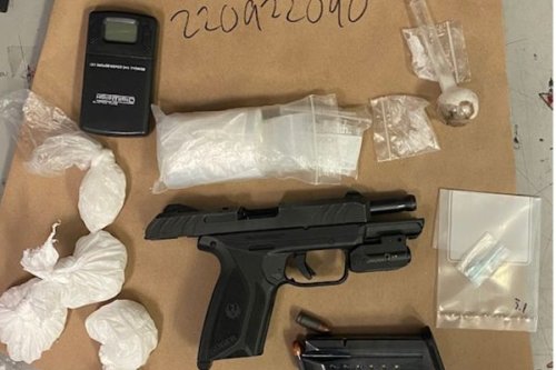Three arrested for theft, drug, firearms charges