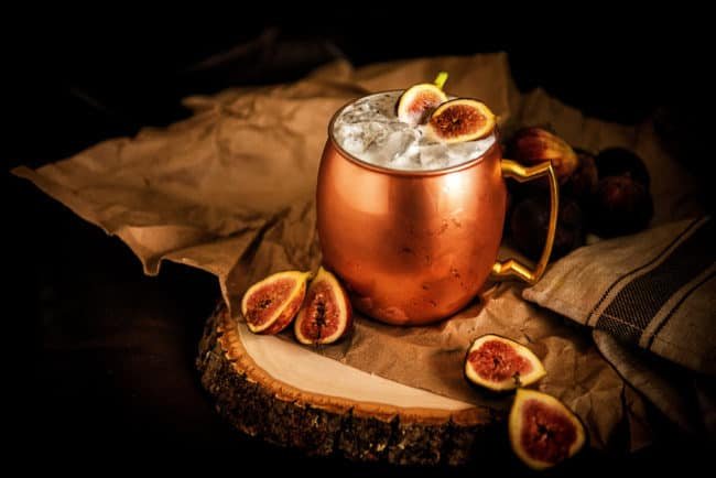 Muddled Fig Moscow Mule Cocktail