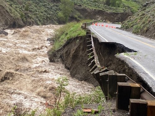 Video Shows Yellowstone Bridge Washed Away Amid Record Flooding