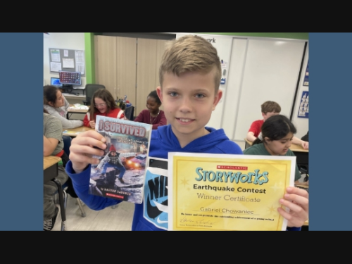 Palos East 5th Grader Wins Scholastic Storyworks Writing Contest