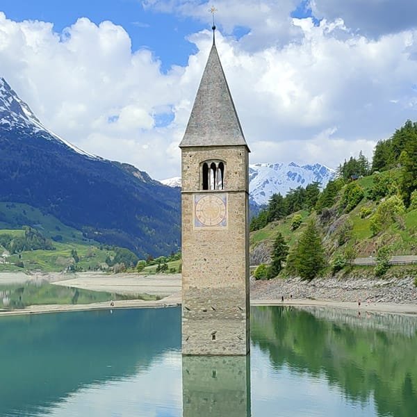 Lake Resia (Reschensee) South Tyrol Italy