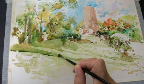 Urban Sketching Demo Capturing Fall in Full Swing with Marc Taro Holmes