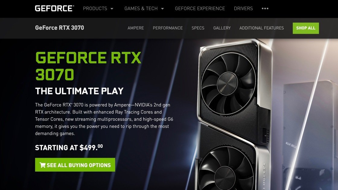 Nvidia's RTX 3070 Graphics Card Launch Was Another Letdown