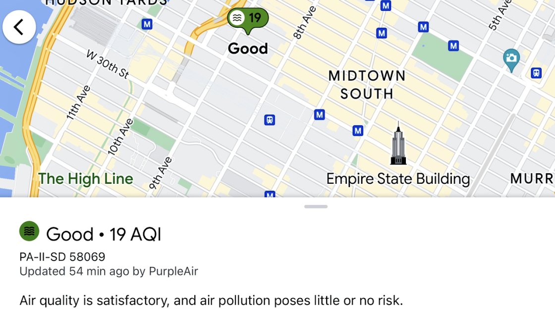 Google Maps Now Lets You Check Local Air Quality