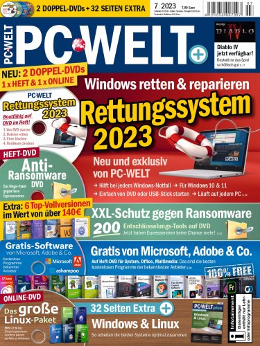PC-WELT 7/2023 jetzt am Kiosk: Windows retten & reparieren