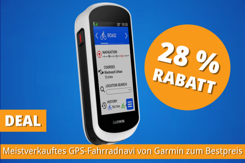 Nie wieder verfahren: Meistverkauftes GPS-Fahrradnavi von Garmin jetzt zum Bestpreis