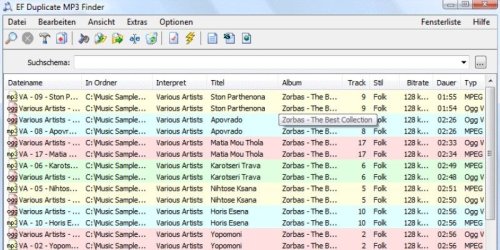 EF Duplicate MP3 Finder