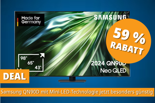 Amazons TV-Knaller: Samsung QN90D mit Mini-LED-Technologie jetzt besonders günstig