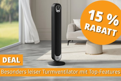 Kühlt besonders leise: Beliebter Turmventilator mit 20 Dezibel und weiteren Top-Features für unter 85 Euro