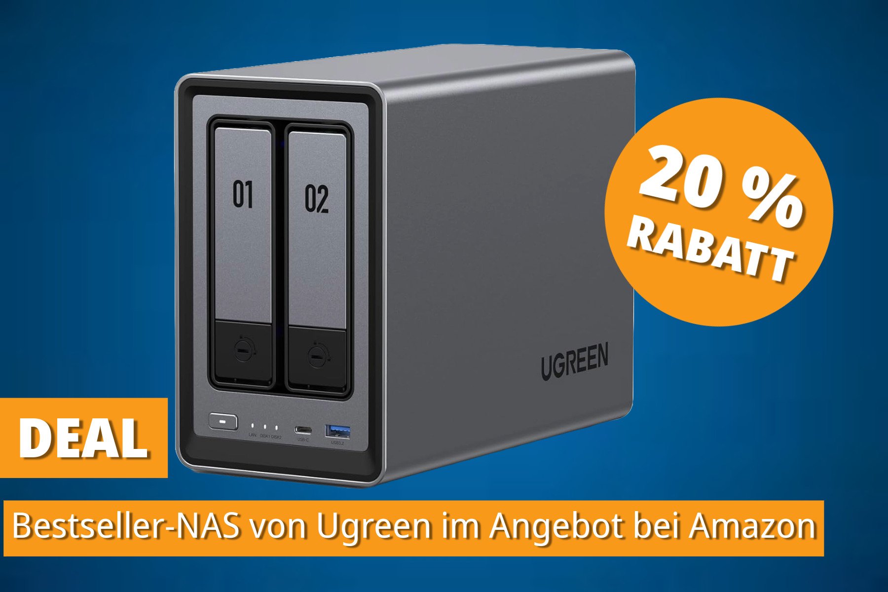 Kein Scherz: Amazon haut das meistverkaufteste Ugreen-NAS mit bis zu 64 TB für unter 280 Euro raus