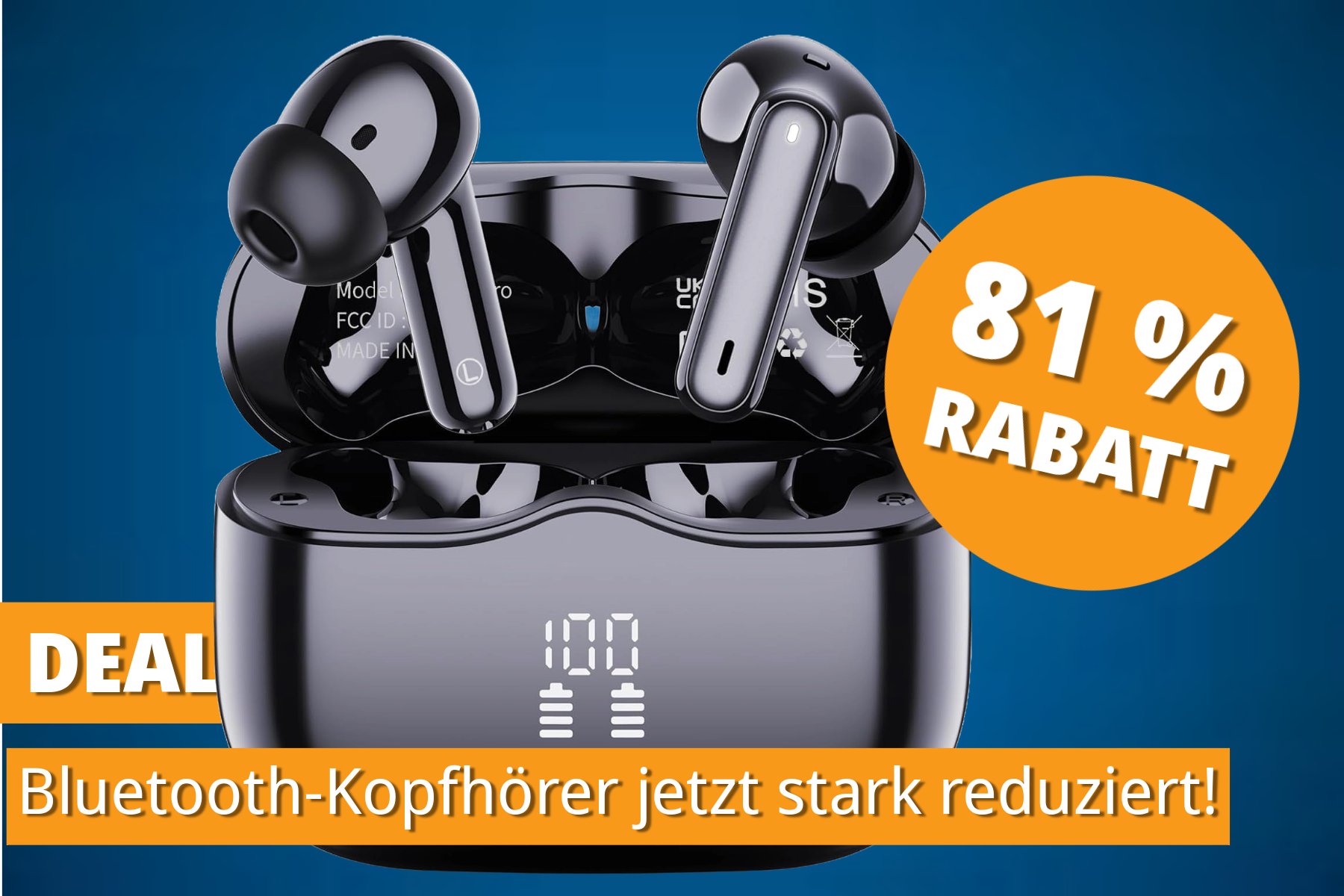 Jetzt nochmal günstiger: Top-bewertete Bluetooth-Kopfhörer In-Ear für gerade mal 22,49 Euro