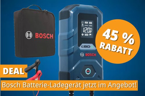 Werkstatt-Favorit jetzt günstig: Bosch Ladegerät jetzt mit 45 % Rabatt bei Amazon