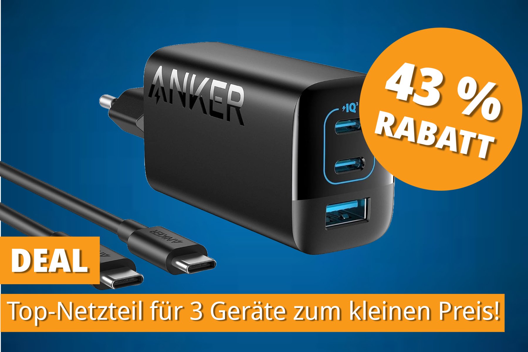 Top bewertet (4,7 Sterne) und günstig: Ankers 3-in-1 Ladegerät (67W) über 40 % günstiger