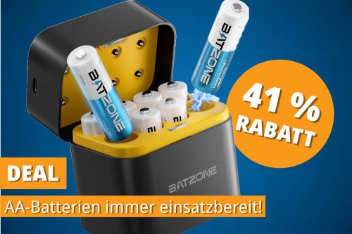 Nie wieder leere Batterien: Wiederaufladbare AA-Batterien jetzt im Angebot!