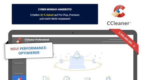 Nur noch kurze Zeit: CCleaner Professional im Cyber-Monday-Deal mit 50 % Rabatt